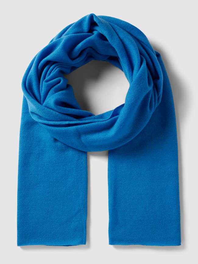 Вязаный кашемировый шарф однотонного дизайна (The Mercer) N.Y., синий брюки женские the mercer n y размер 40