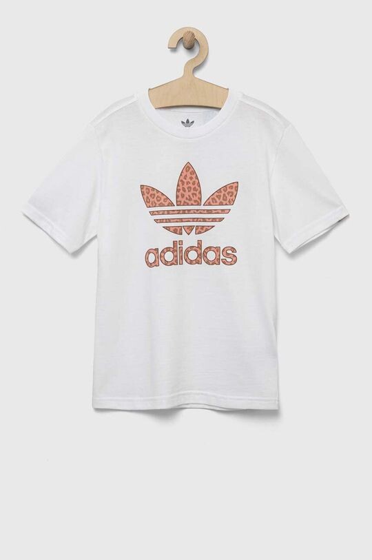 

Детская хлопковая футболка adidas Originals, белый