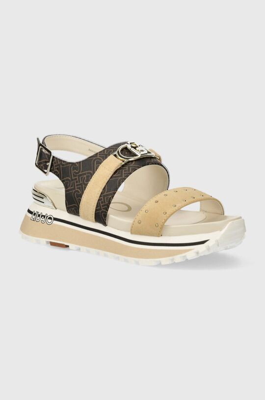 LIU JO MAXI WONDER SANDAL 27 босоножки Liu Jo, коричневый кроссовки liu jo maxi wonder 57 liu jo белый