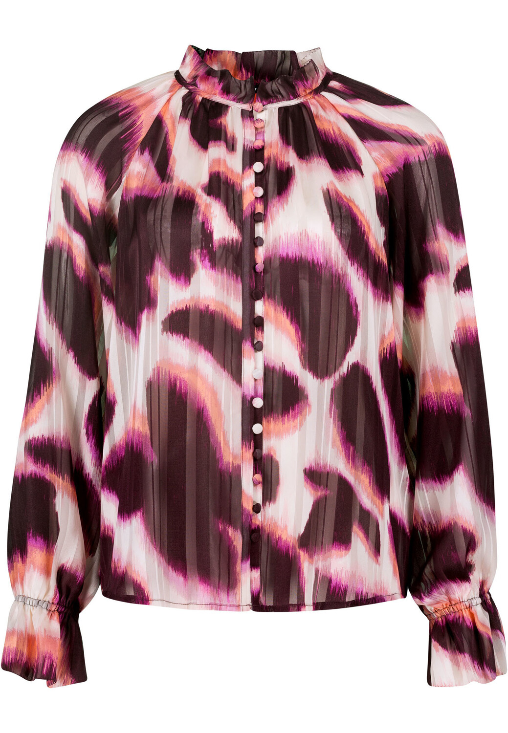 

Блуза Zero Chiffon mit Plisseefalten, цвет CreamPurple