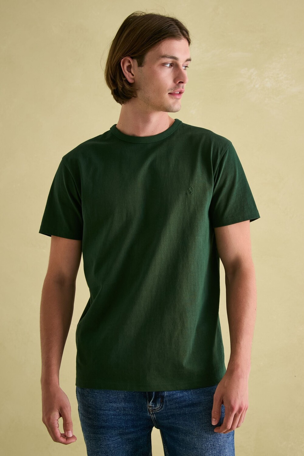 

Футболка Denton Jersey из 100% хлопка с круглым вырезом Joules, зеленый