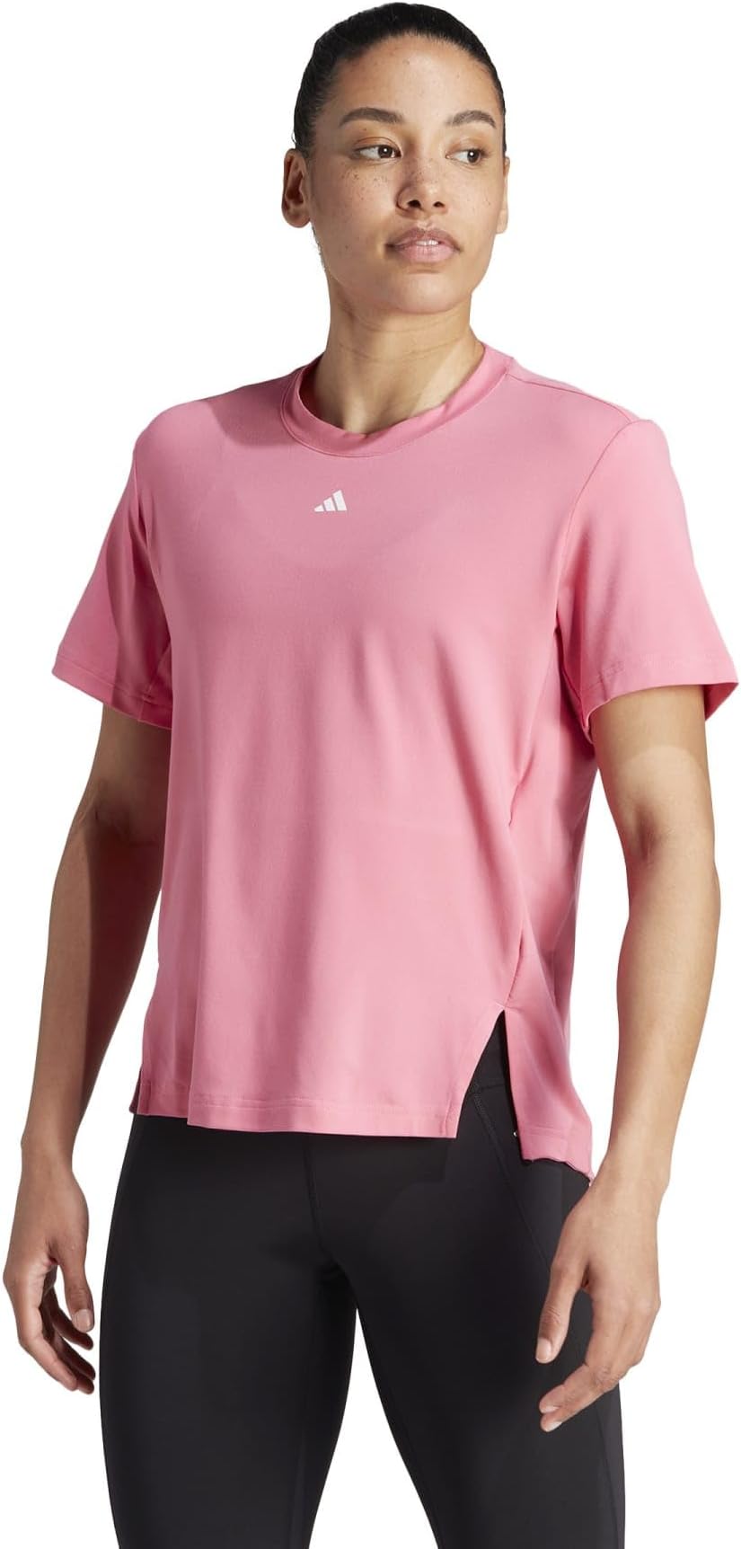 Универсальная футболка adidas, цвет Pink Fusion/White