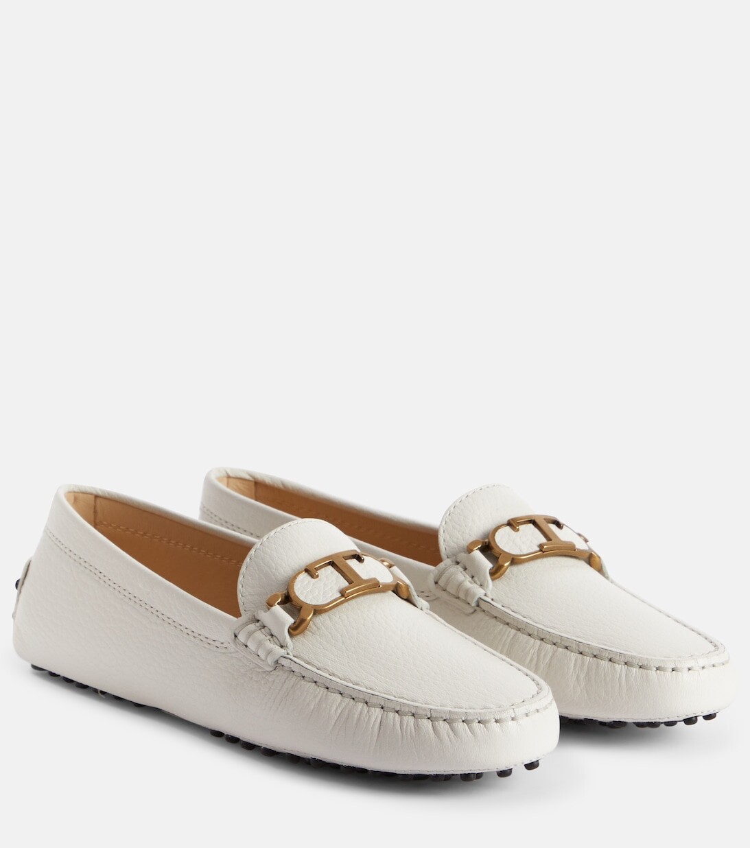 

Мокасины из кожи с логотипом Tod's, белый