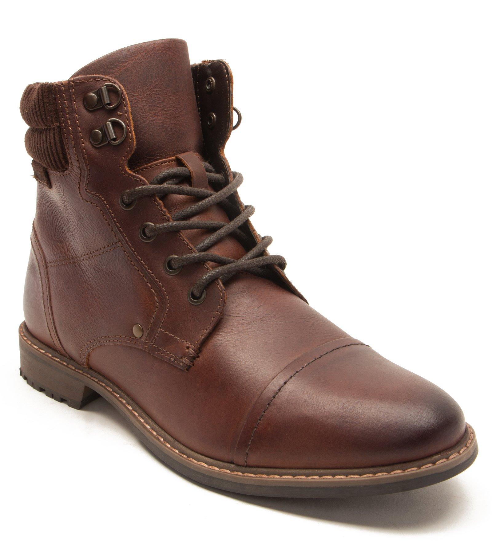 Кожаные ботинки дерби с молнией и уплотненным воротником до щиколотки Hardy Thomas Crick, коричневый