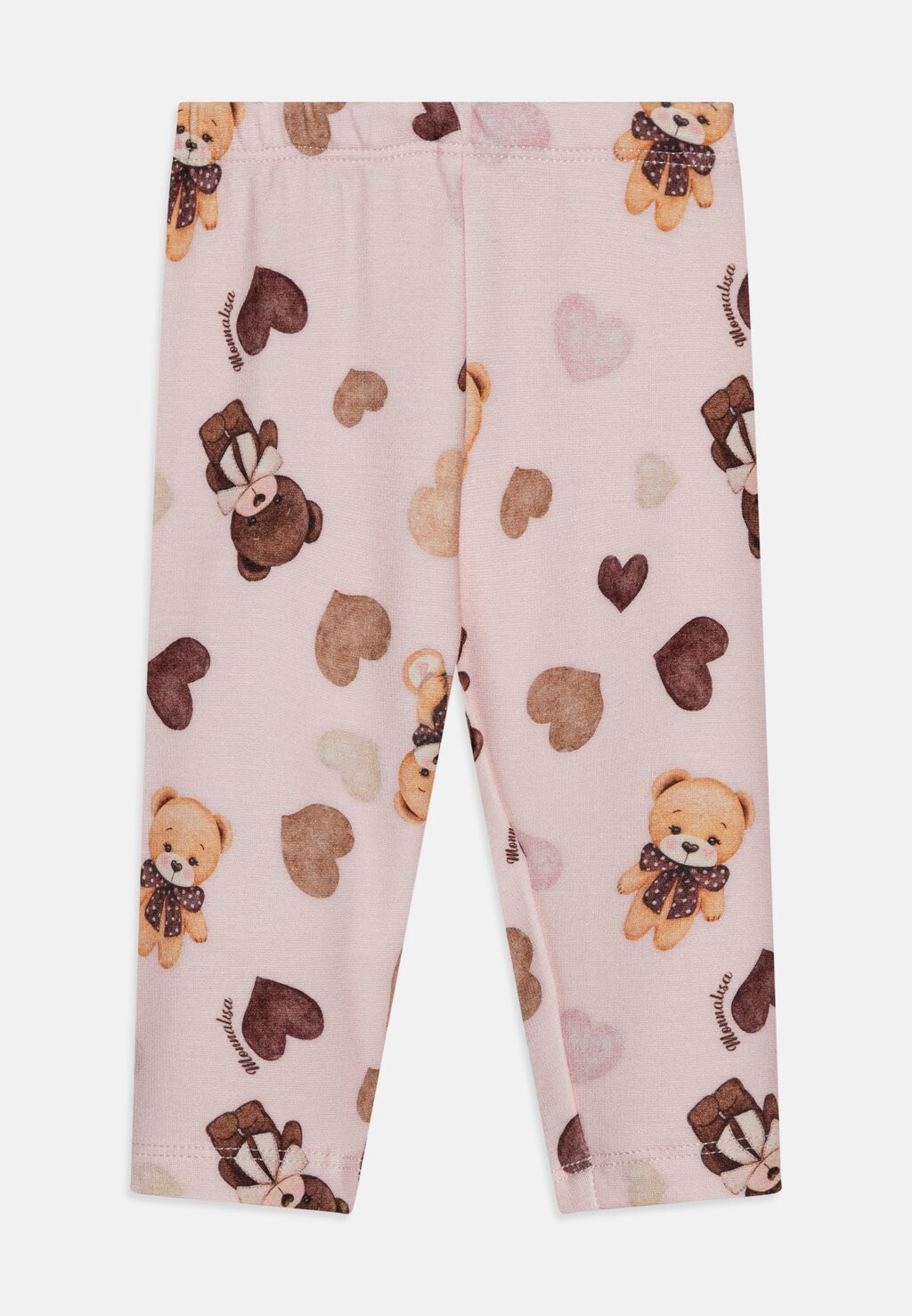 

Леггинсы Little Bears Punto Milano Orsetti Monnalisa, цвет rosa chiaro