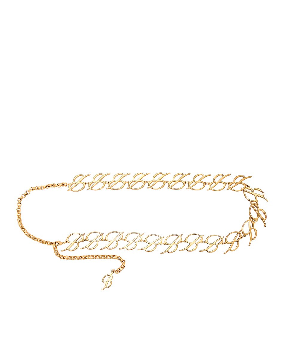 

Ремень Blumarine Logo Chain, цвет Oro Satinato