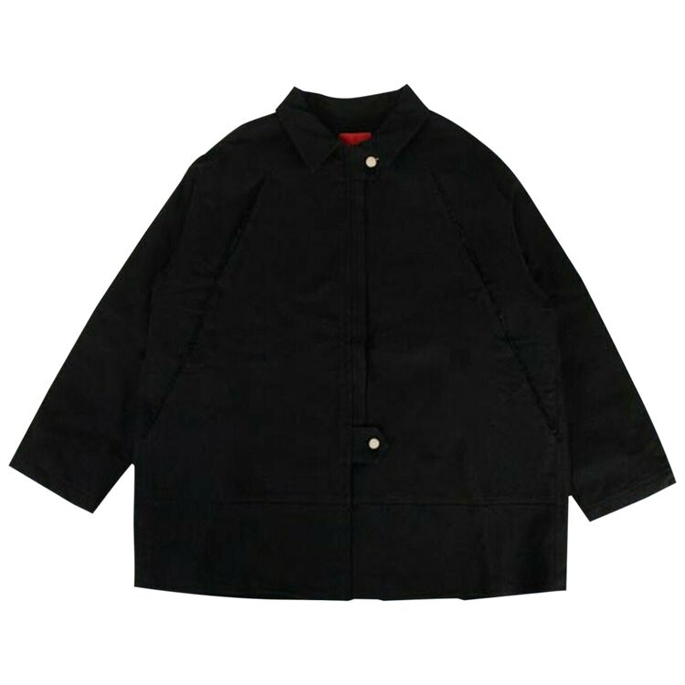 цена Куртка 424 Collared Oversized Teared Canvas 'Black', черный