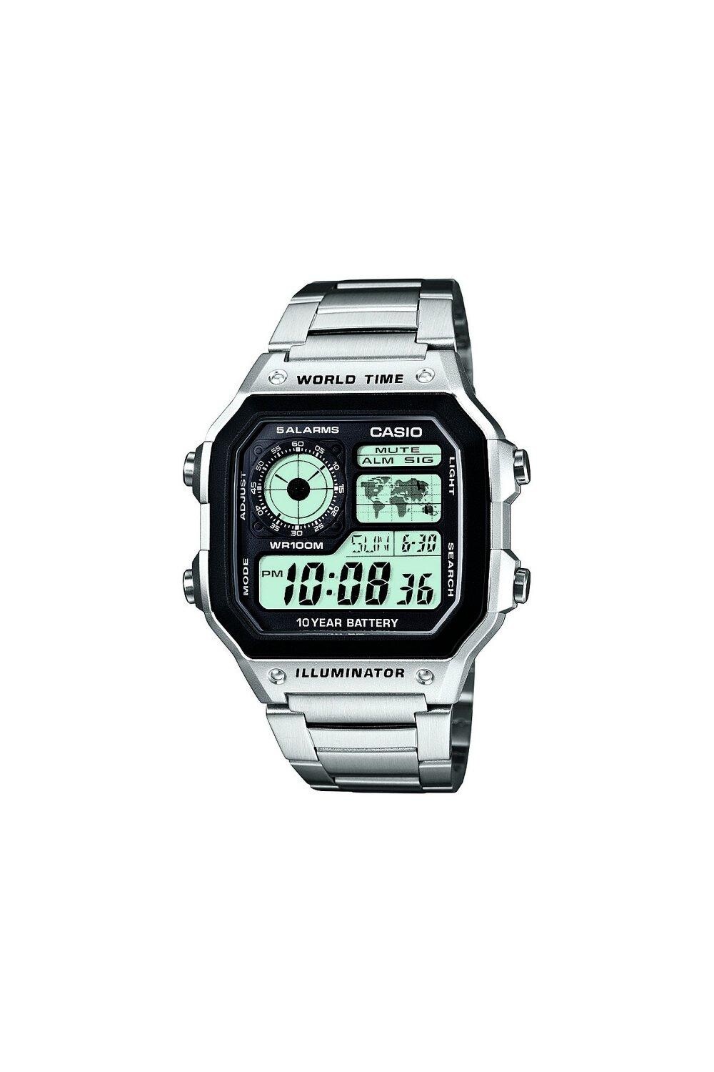 

Коллекция Пластик/смола Классические цифровые часы - Ae-1200Whd-1Avef Casio, белый