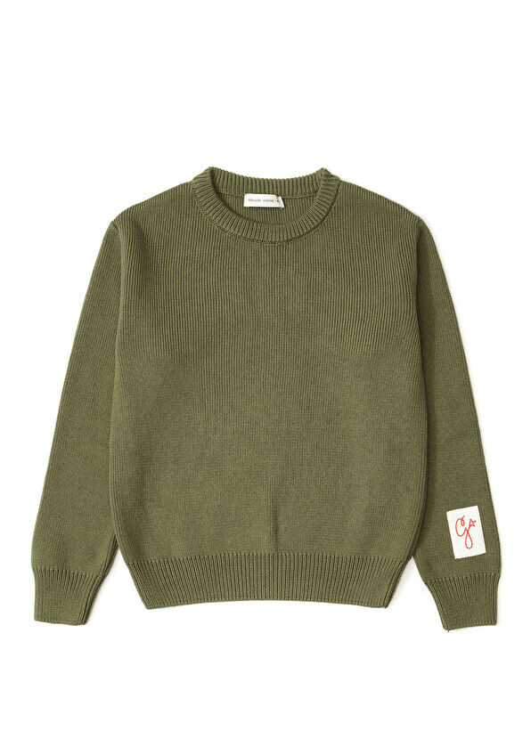 

Детский свитер с логотипом Golden Goose, зеленый