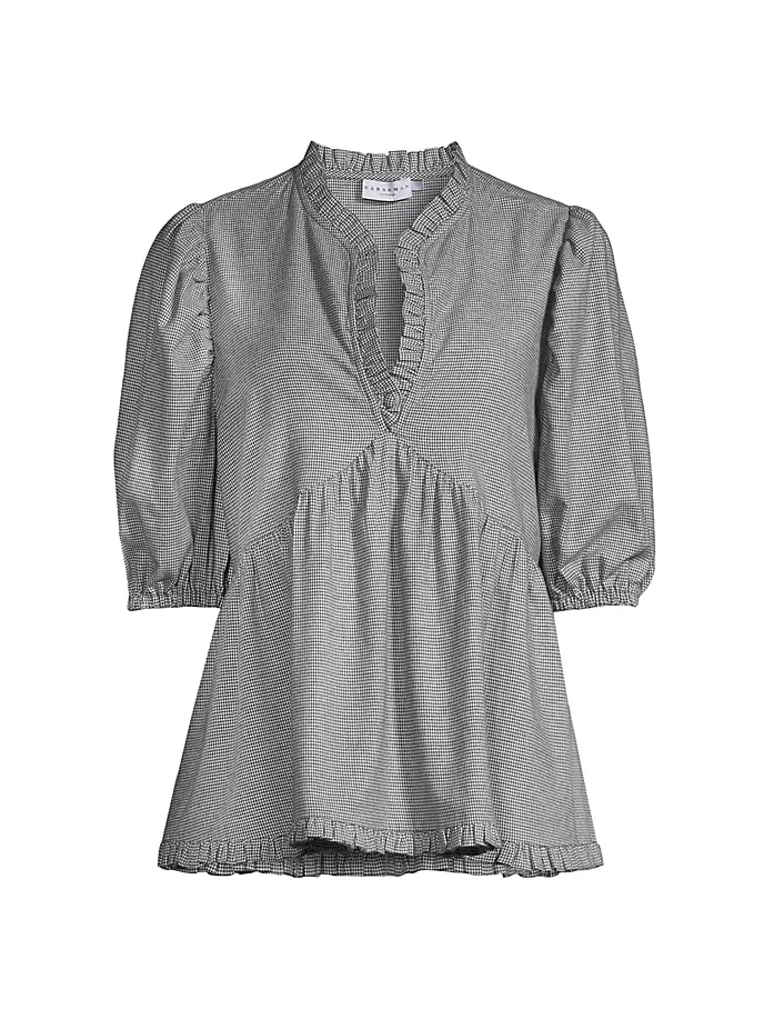 

Клетчатая блузка Aiya Harshman, цвет grey houndstooth