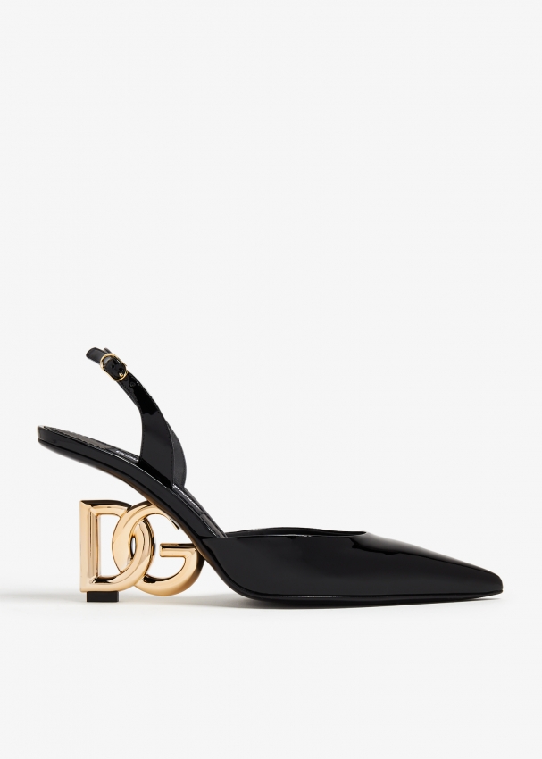 Туфли Dolce&Gabbana Patent Leather Slingback, черный