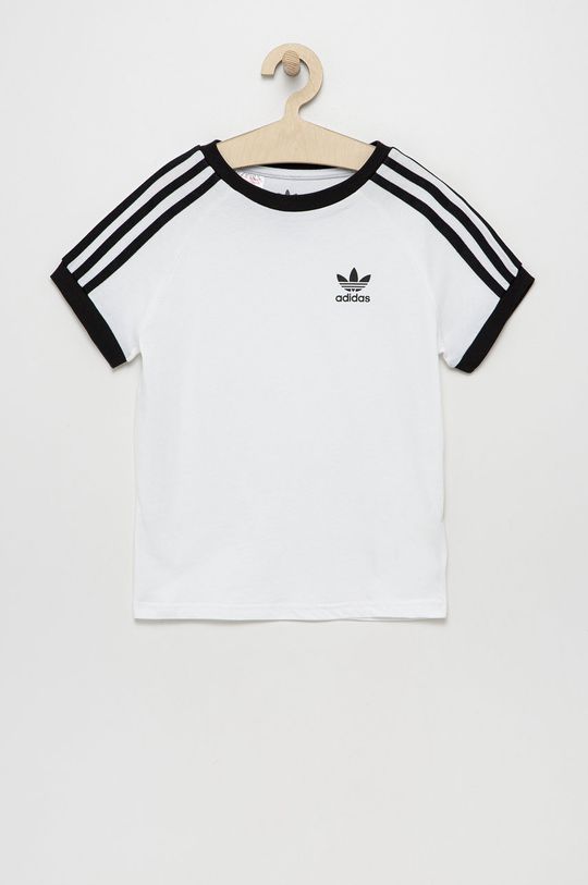 цена Хлопковая футболка для детей adidas Originals, белый