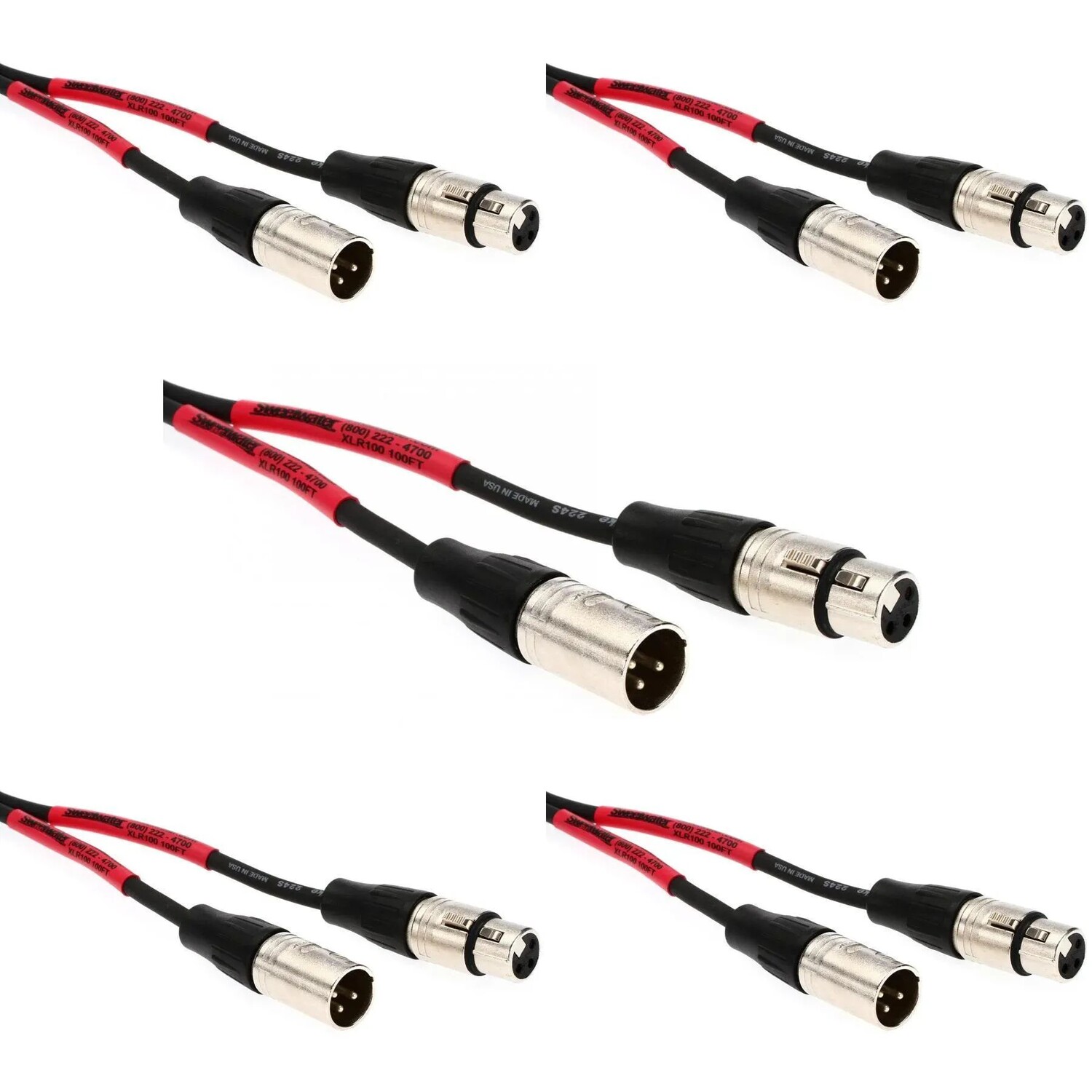 

Микрофонный кабель Pro Co EXM-100 Excellines, 5 шт. — 100 футов