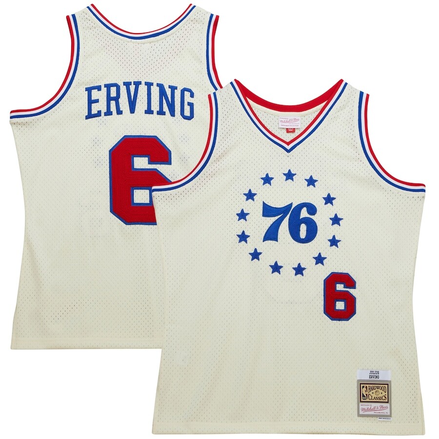 

Джерси Mitchell & Ness Philadelphia 76Ers, кремовый