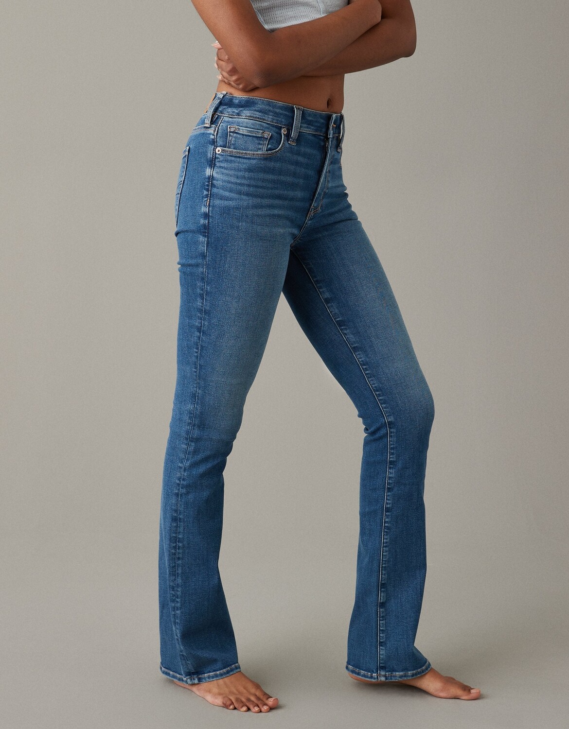 

Джинсы скинни с высокой талией AE Next Level American Eagle Outfitters, цвет Indigo