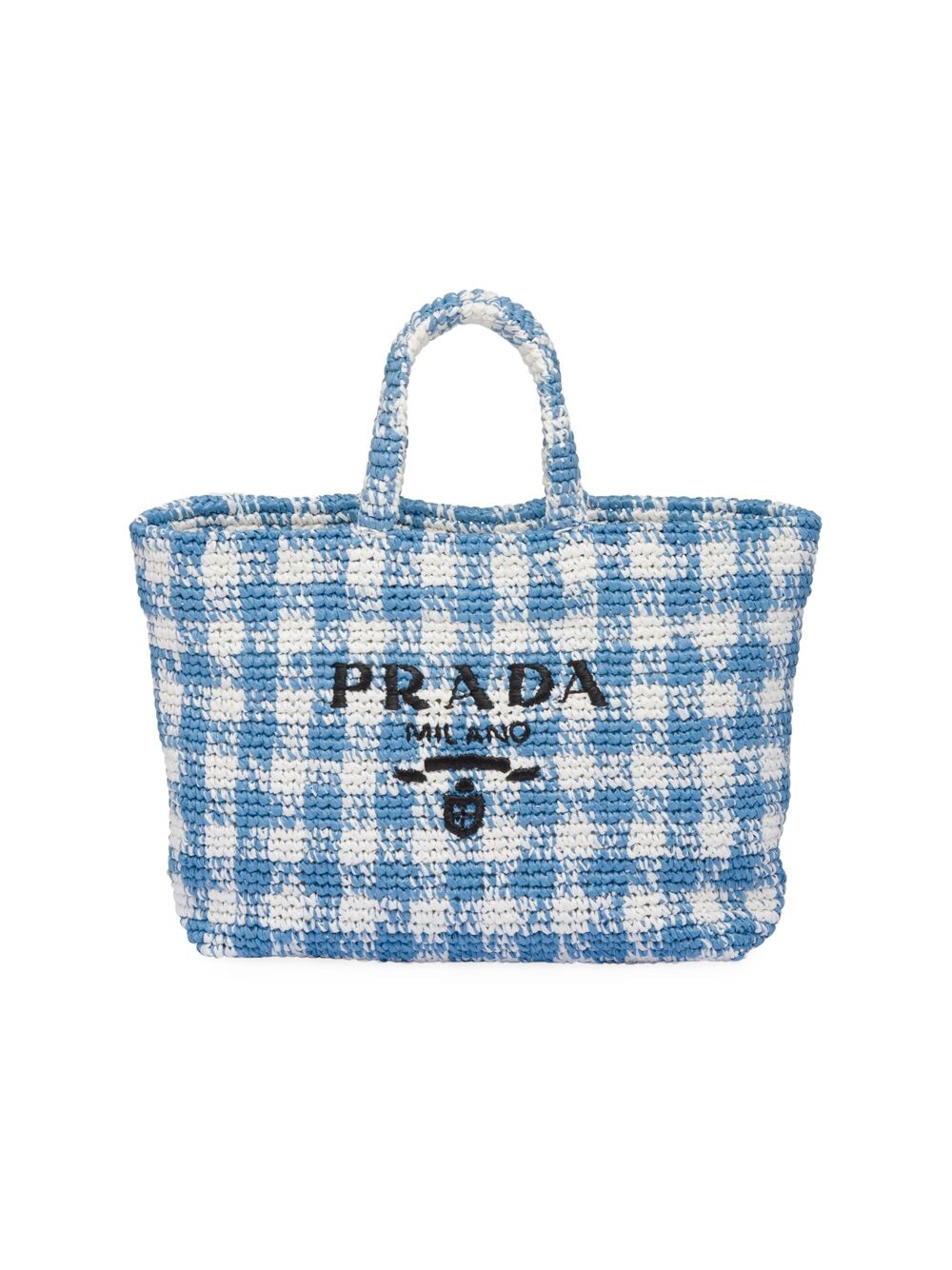 

Большая большая сумка из рафии Prada, зеленый