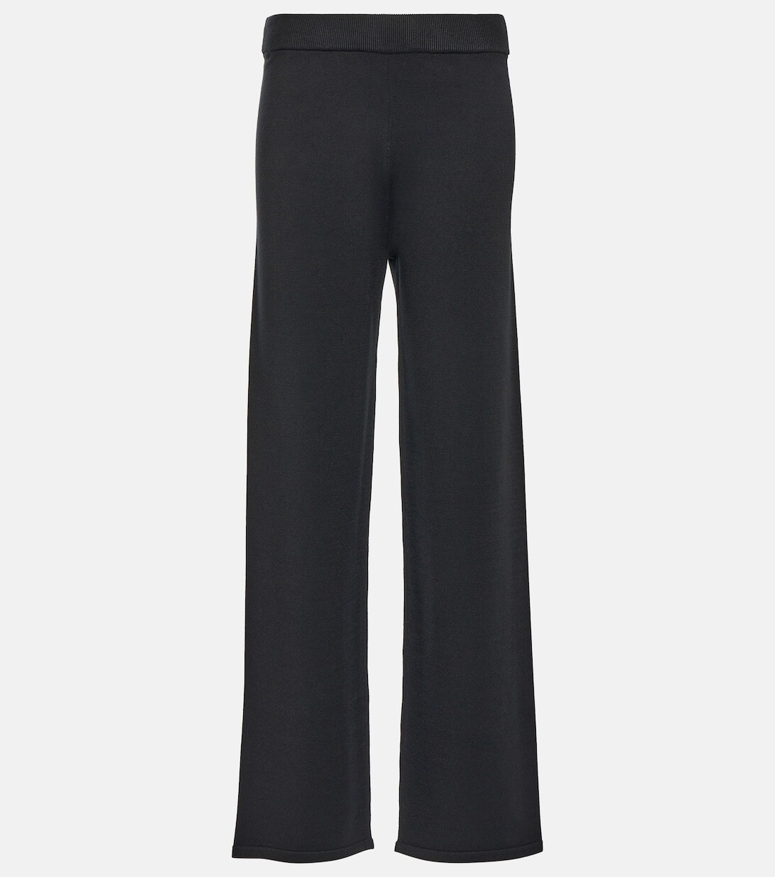 

Широкие трикотажные брюки Leisure Girotta MAX MARA, черный