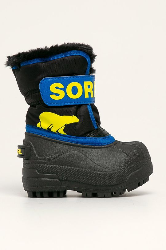 цена Детские зимние ботинки Snow Commander Sorel, черный