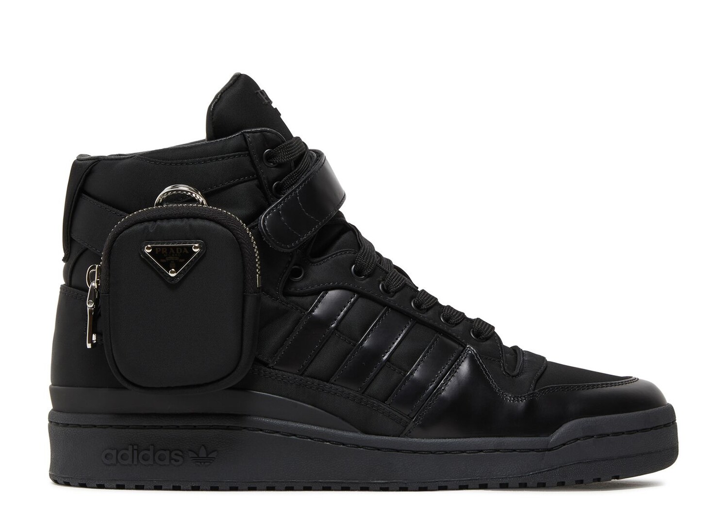

Кроссовки adidas Prada X Forum High 'Core Black', черный
