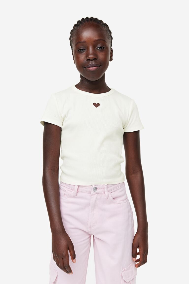 

Рубчатая футболка H&M