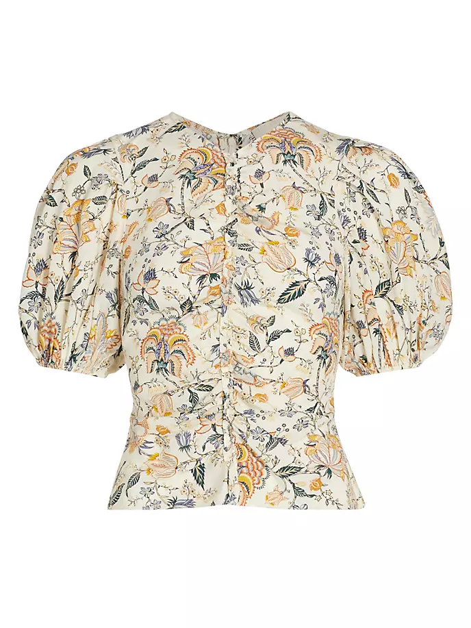 

Блуза Elise из крепдешина Ulla Johnson, цвет gardenia