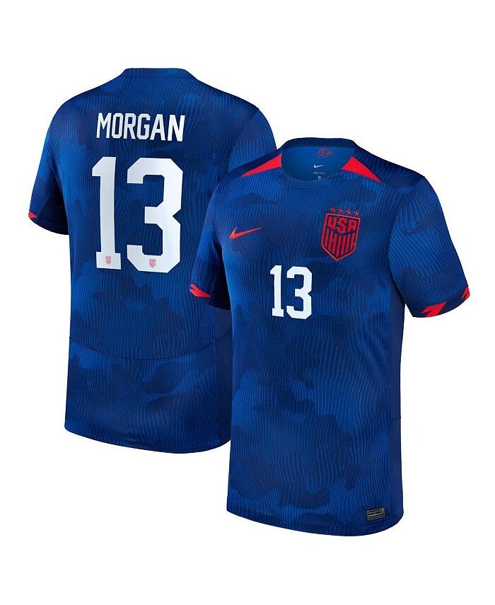 

Реплика мужского джерси Алекса Моргана USWNT 2023 Nike, синий