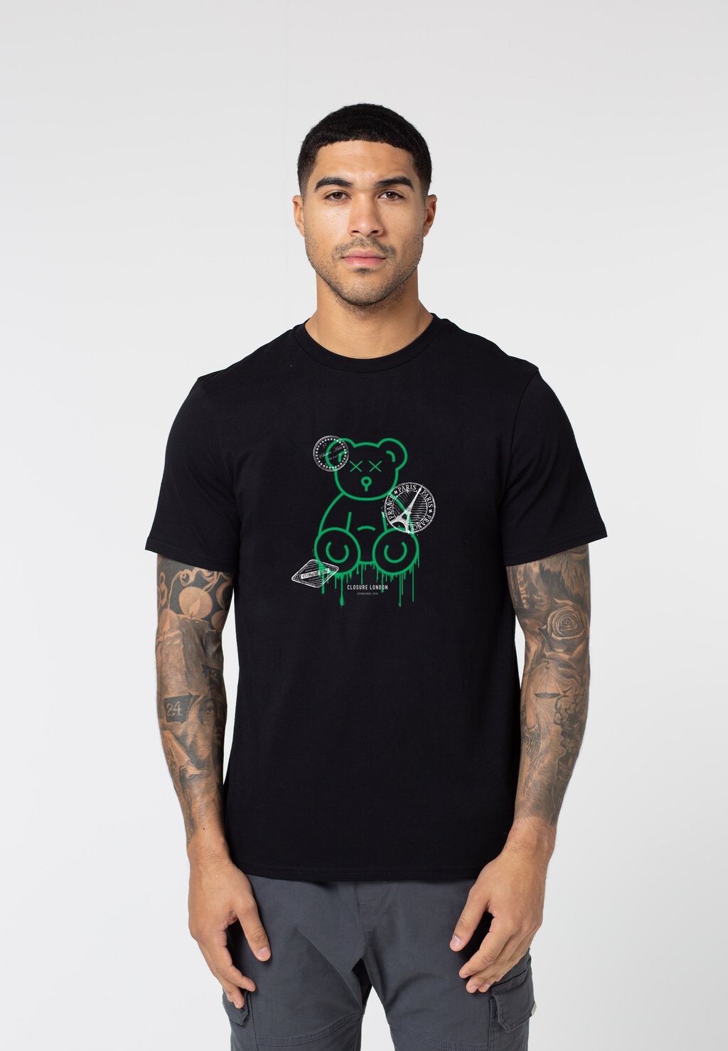 

Футболка с принтом Badge Teddy Tee CLOSURE London, черный