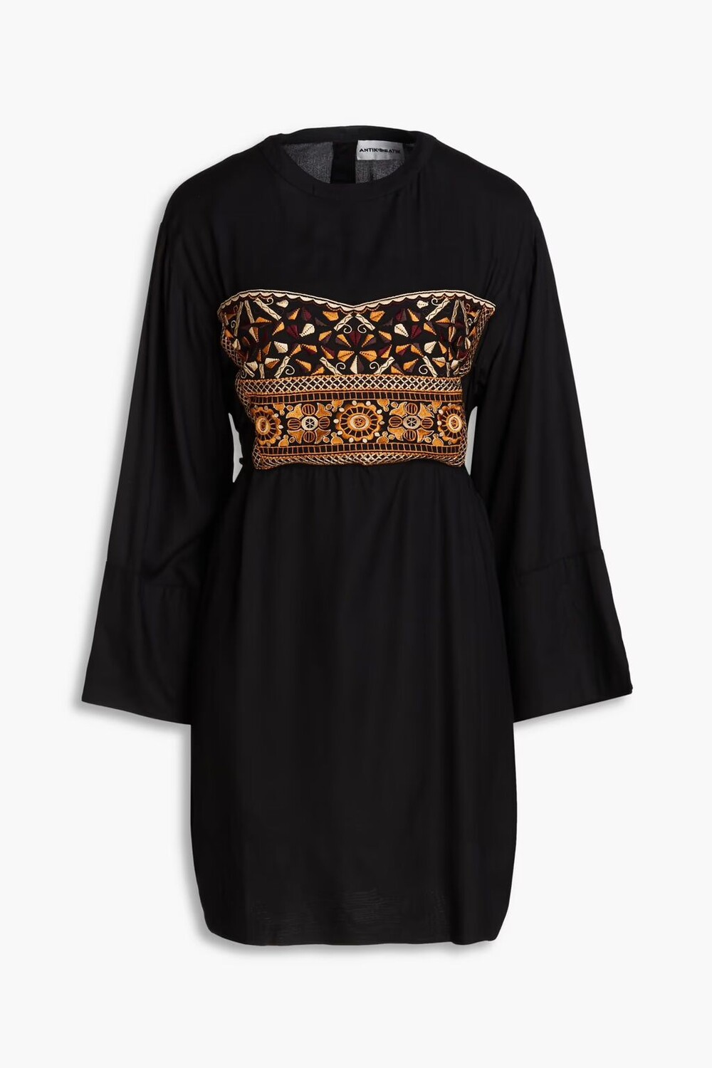 

Креповое платье мини Bettina с вышивкой Antik Batik, черный