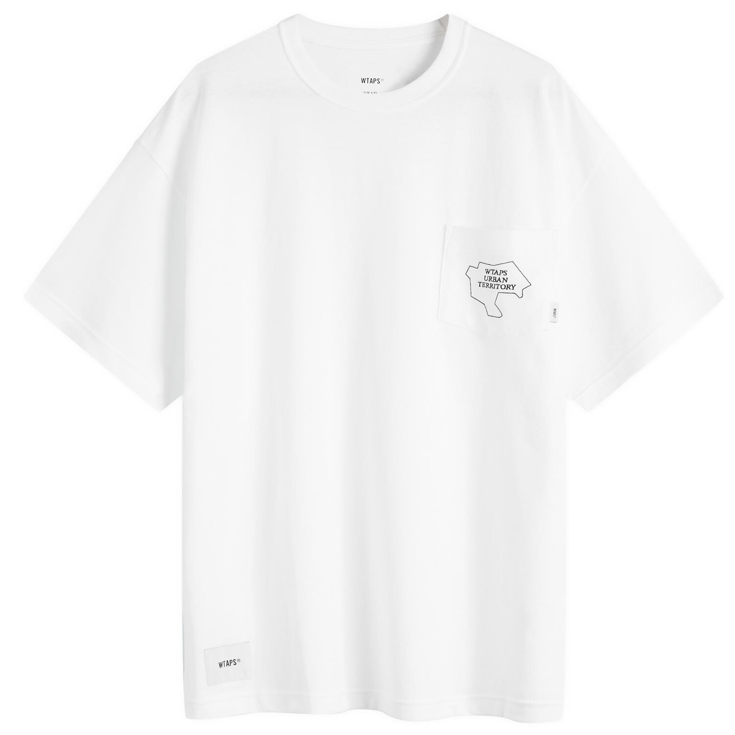 

Футболка Wtaps 32 Map Printed Pocket T-Shirt, белый