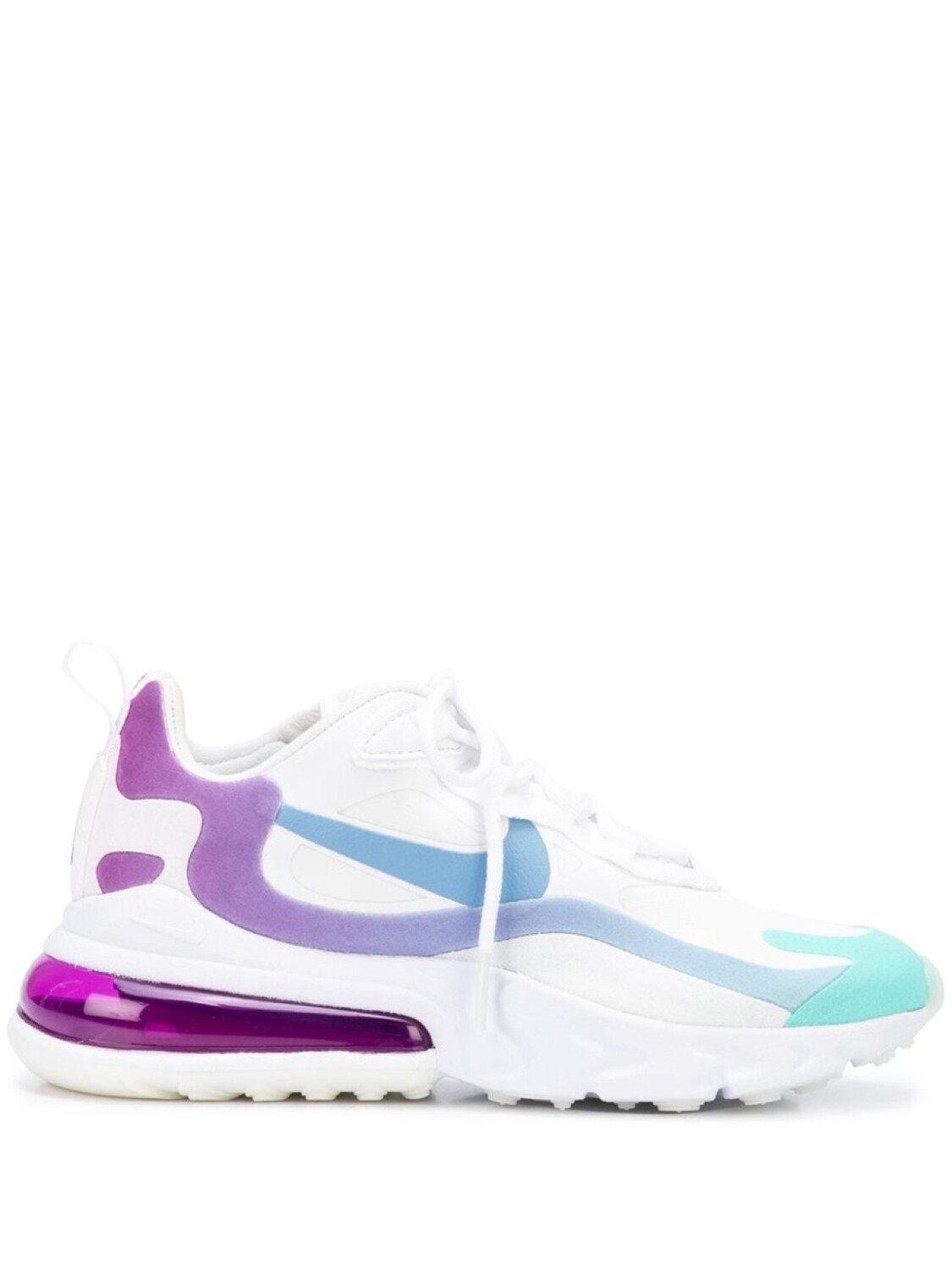 

Кроссовки Nike Air Max 270 React, белый/сиреневый/голубой