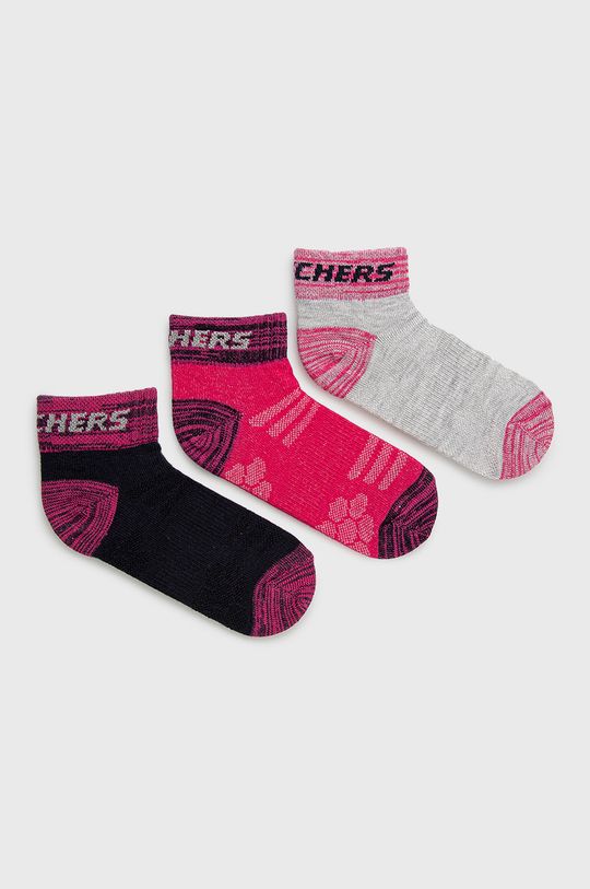 цена Детские носки Skechers, 3 шт., розовый