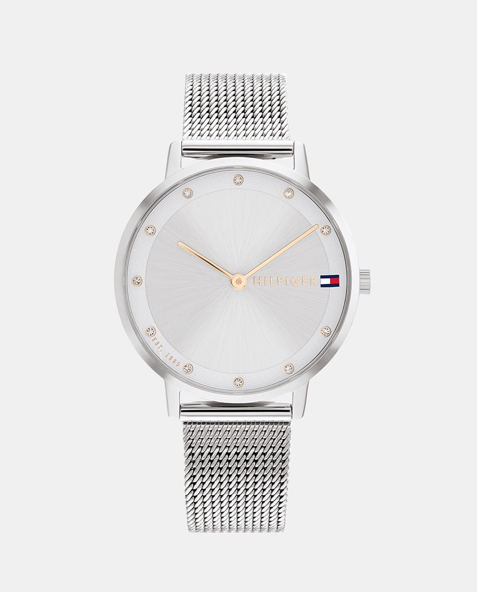 Pippa 1782665 женские часы со стальной сеткой Tommy Hilfiger, серебро
