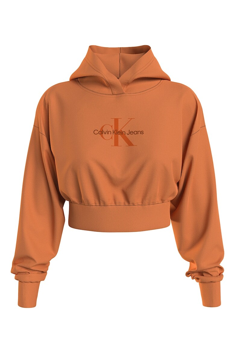 

Укороченное худи с логотипом Calvin Klein Jeans, оранжевый