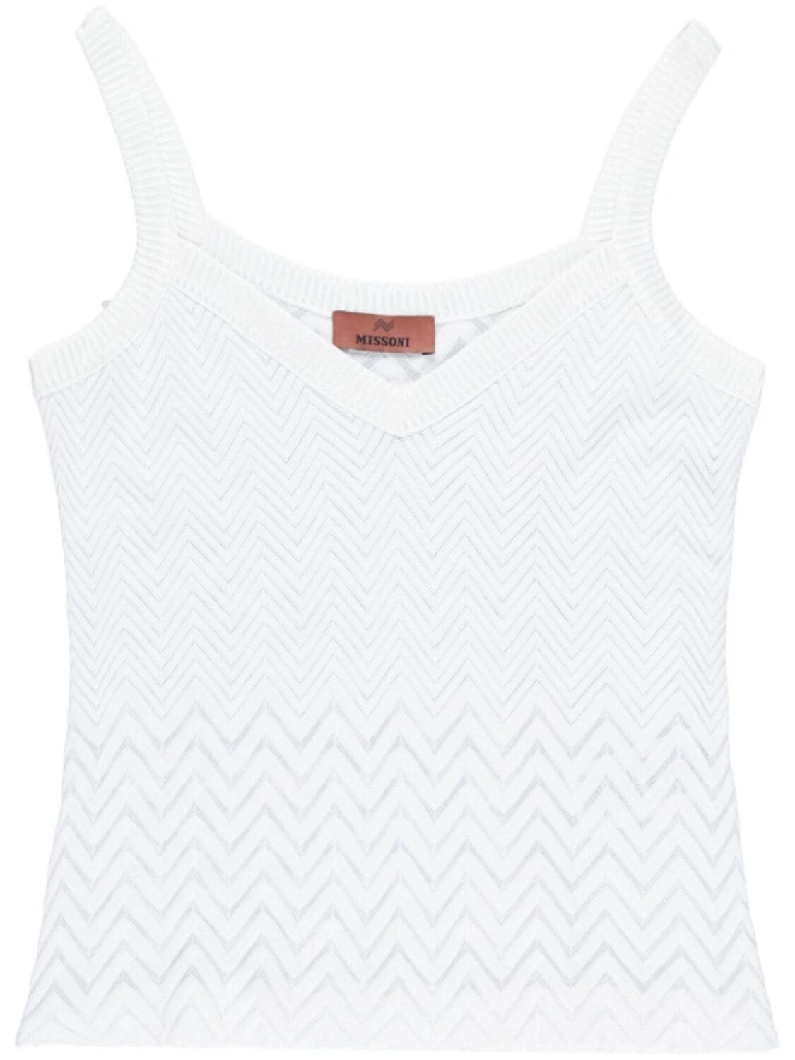 

Missoni топ с узором зигзаг, белый
