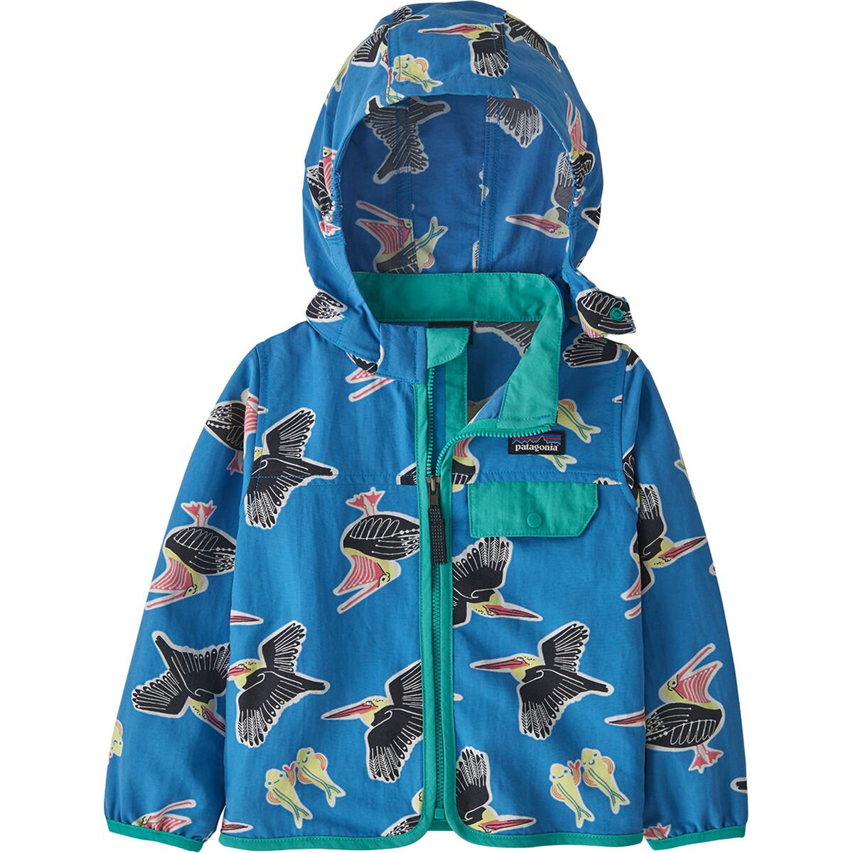 Куртка baby baggies – для малышей Patagonia, цвет amigos/vessel blue