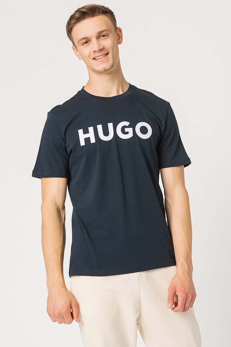 Футболка Dulivio с контрастным логотипом Hugo, синий