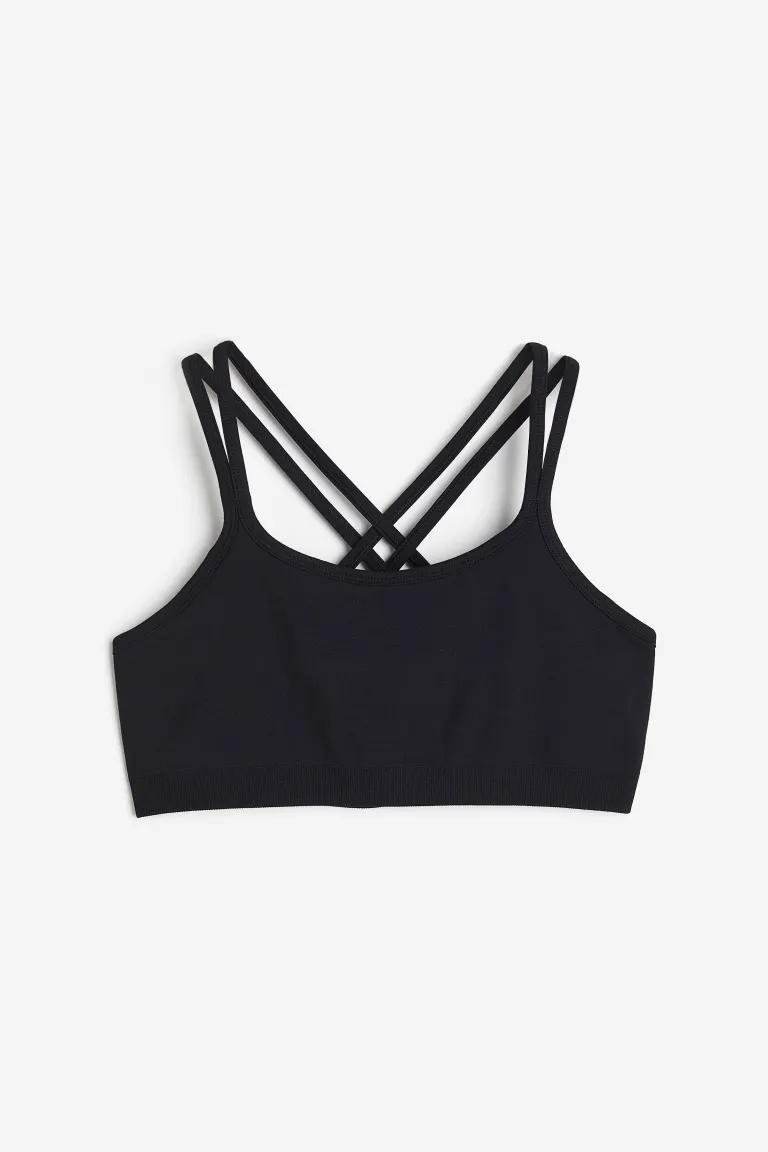 

Бесшовный спортивный топ от drymove H&M, черный