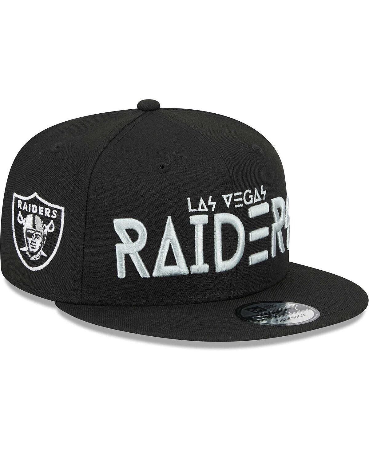

Мужская черная бейсболка Las Vegas Raiders Word 9FIFTY Snapback New Era