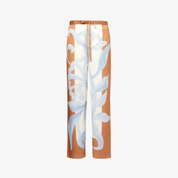 

Прямые шелковые брюки sorrento Sir, цвет sciarpa print
