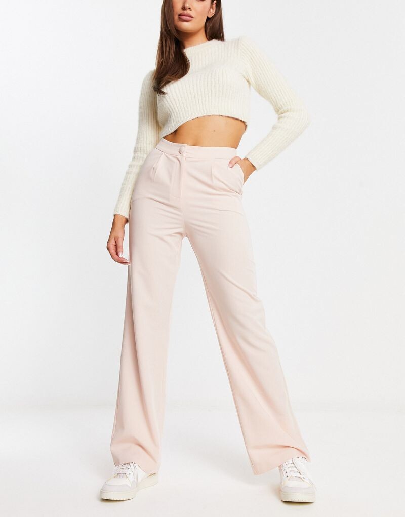 

Розовые брюки прямого кроя с напуском Miss Selfridge для папы - LPINK