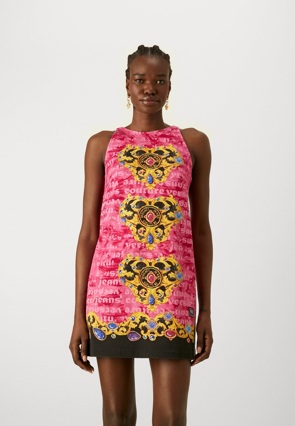 

Джинсовое платье Versace Jeans Couture, розовый