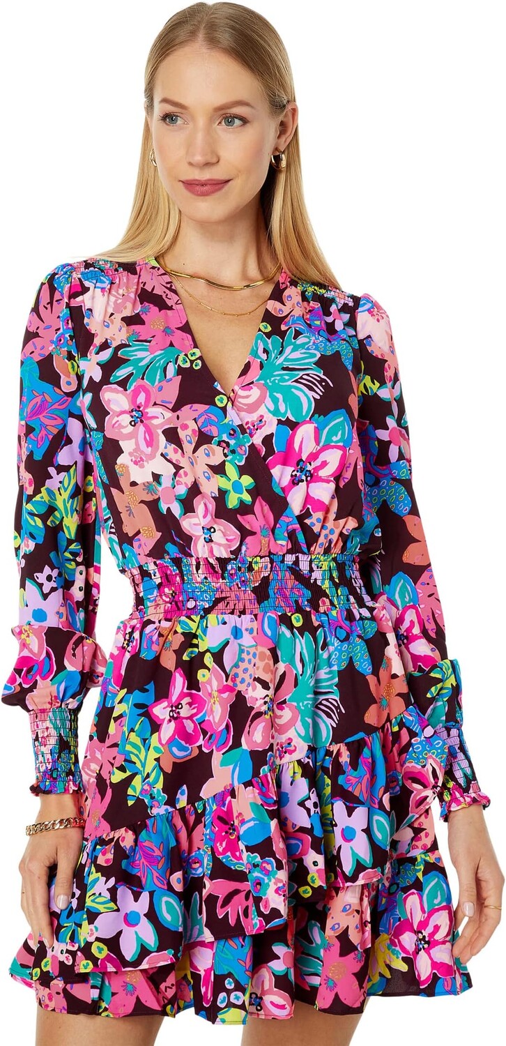 

Платье-стрейч Cristiana Lilly Pulitzer, цвет Cherry Ganache Bohemian Garden