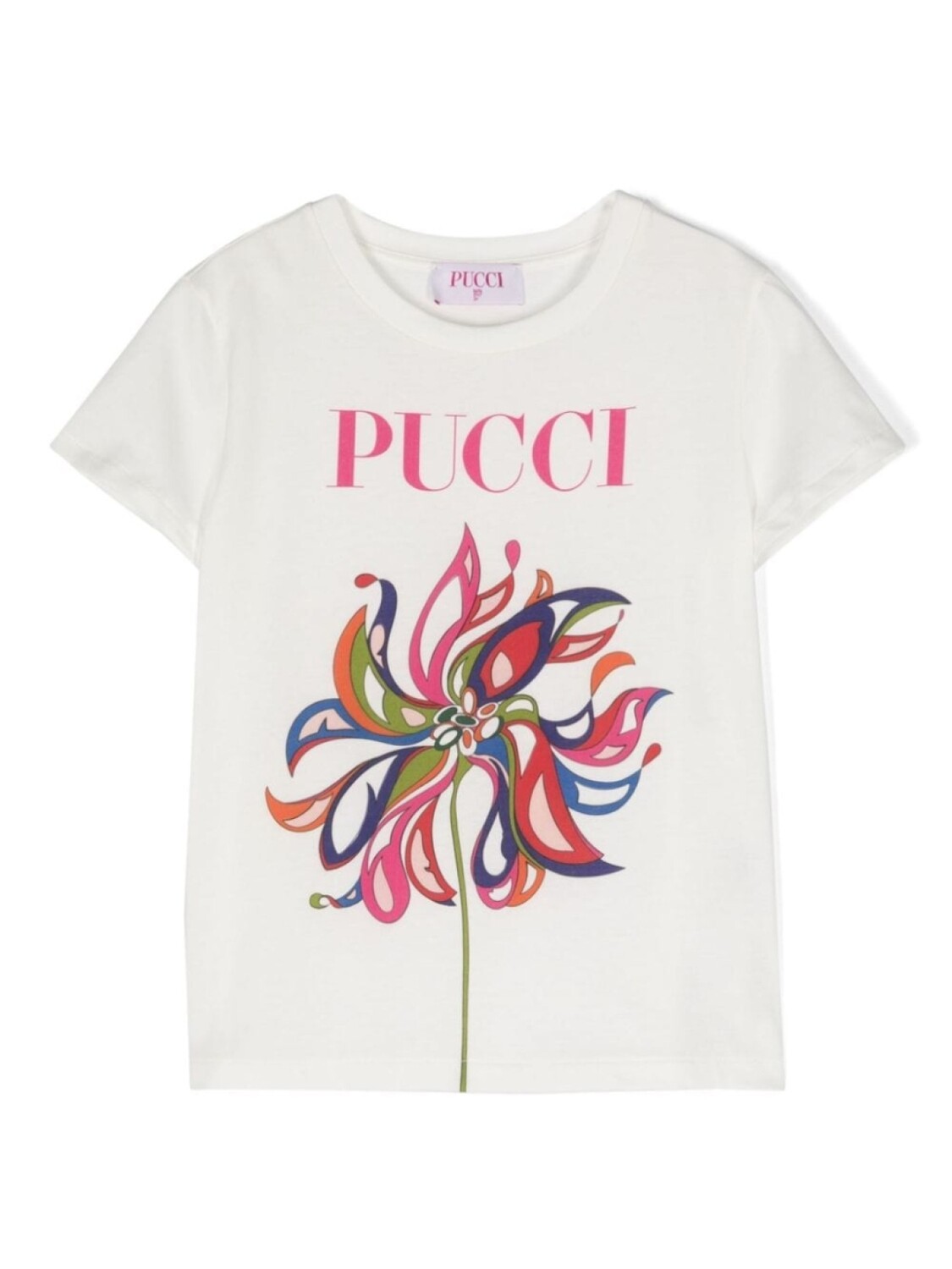 

Pucci футболка с логотипом, белый