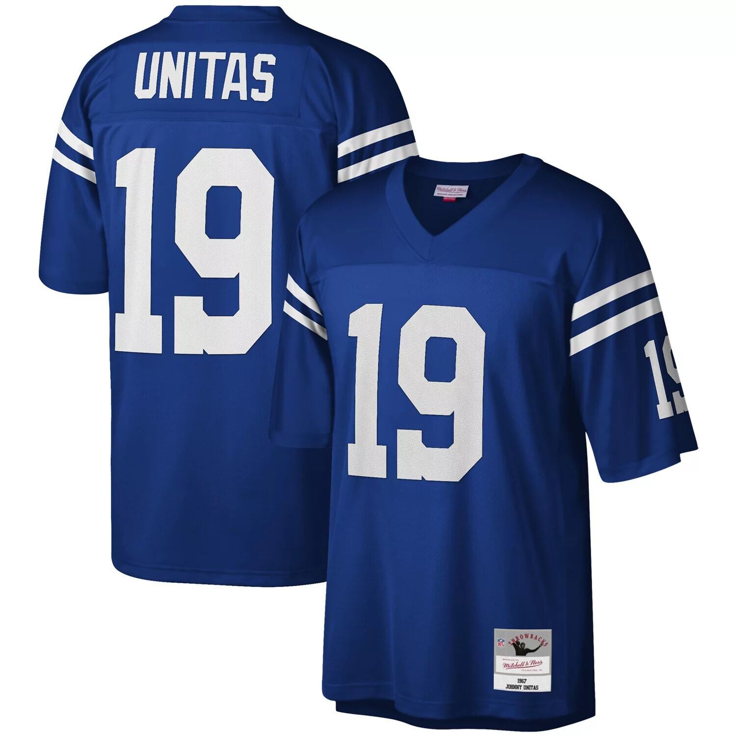 

Реплика мужского джерси Mitchell & Ness Johnny Unitas Royal Baltimore Colts Legacy