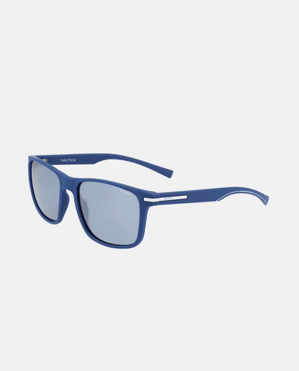 цена Темно-синие квадратные солнцезащитные очки с поляризованными линзами Nautica, темно-синий