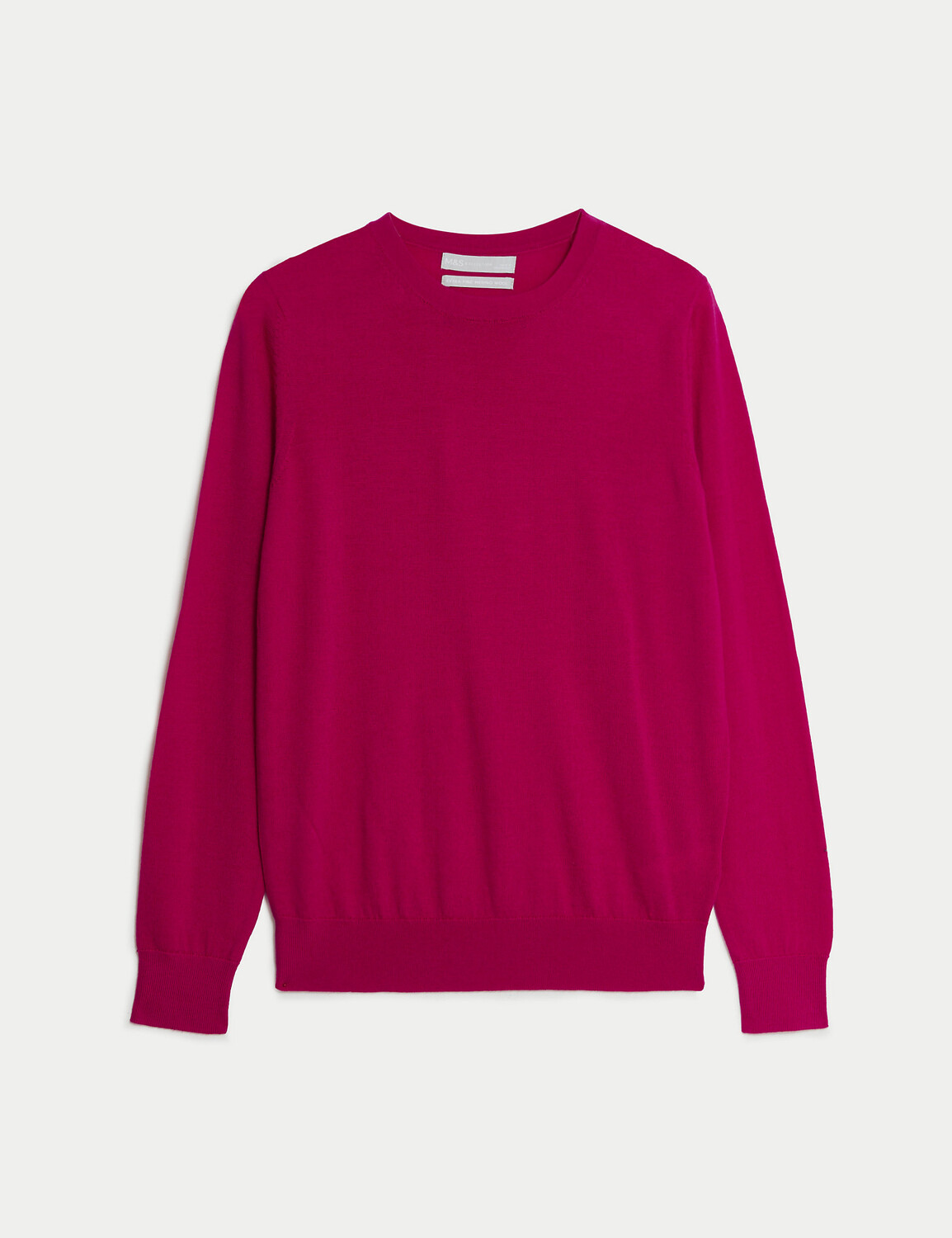 

Джемпер из чистой мериносовой шерсти с круглым вырезом Marks & Spencer