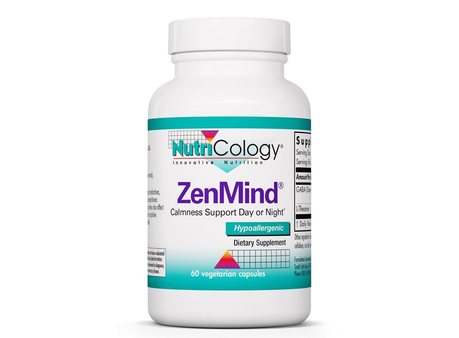 

Nutricology, ZenMind, 120 вегетарианских капсул