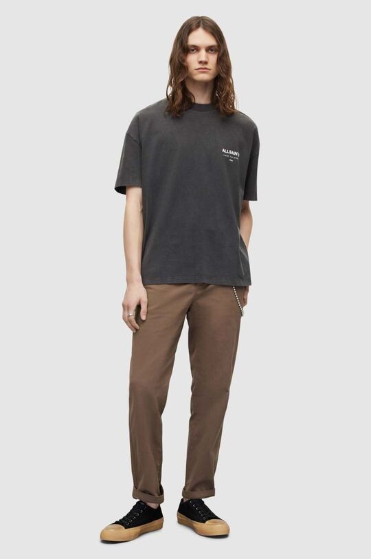 

Хлопковая футболка UNDERGROUND SS CREW AllSaints, черный