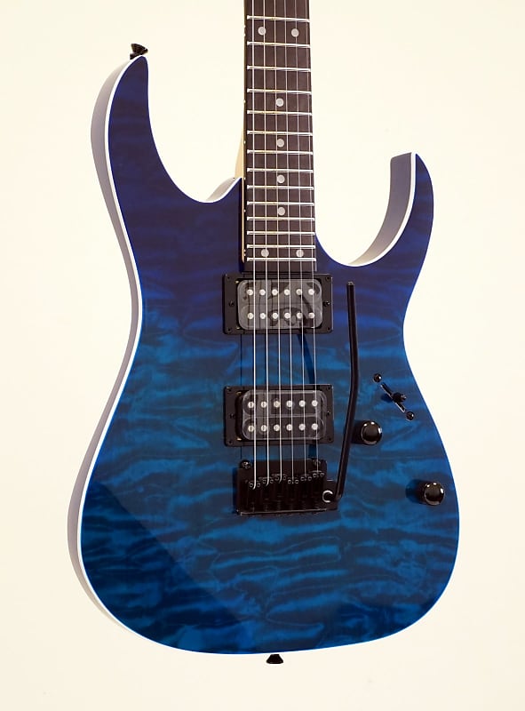 Электрогитара Ibanez Gio RG120QASP Electric Guitar Blue Gradation lakestone 986318 bgd