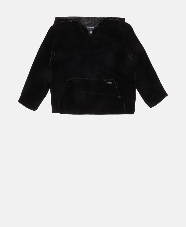 

Худи с капюшоном Emporio Armani, черный
